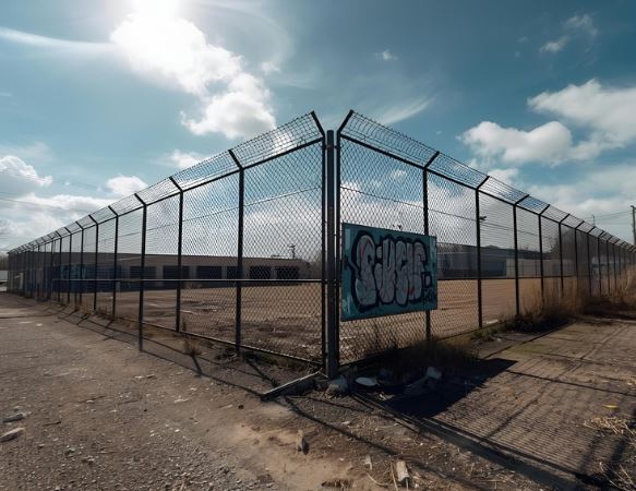 نرده دیوار محوطه