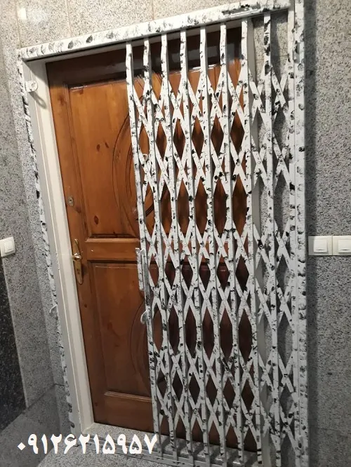 درب آکاردئونی سه گل 4 خم