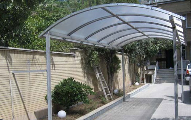 سایبان فلزی حیاط و پارکینگ تهران